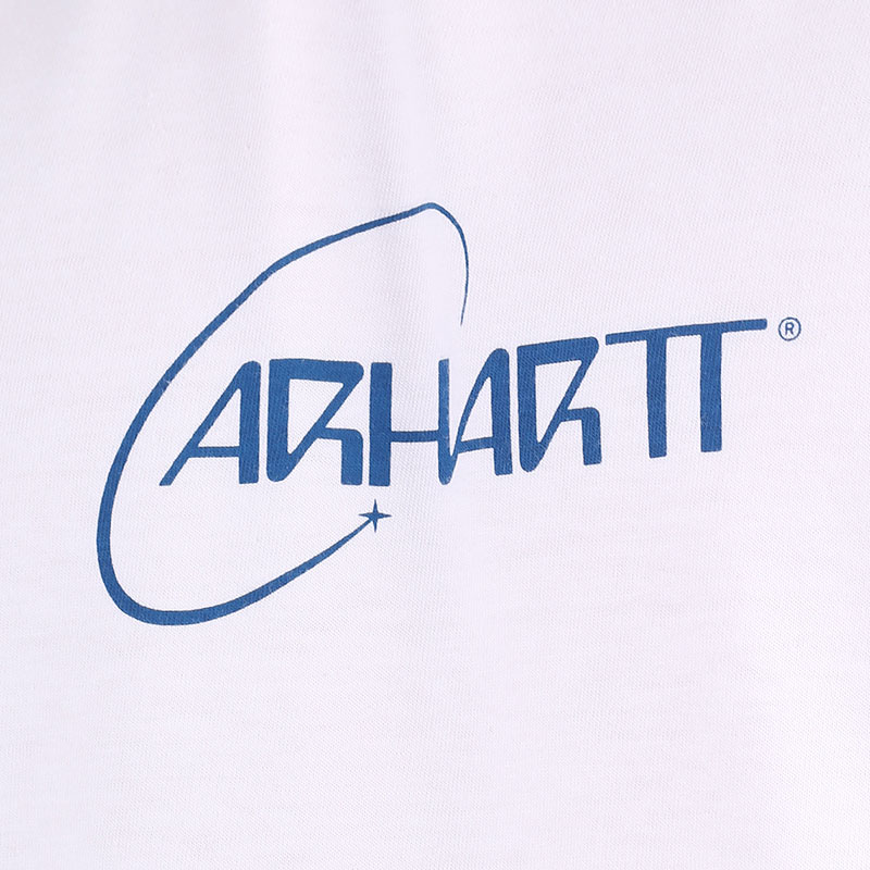 Мужская футболка Carhartt WIP S/S Orbit T-Shirt (I029928-white/blue)  - цена, описание, фото 2